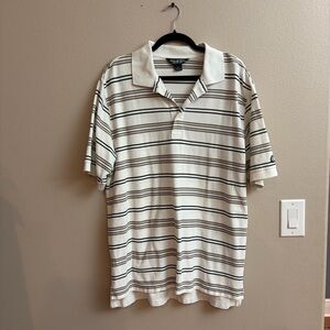 Brooks Brothers Large Performance Knit Polo Striped Country Club Cotton